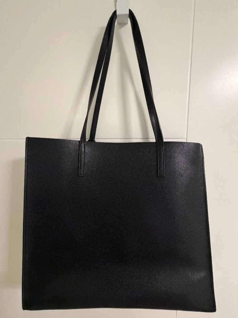 Marc Jacobs The Grind Black Leather Tote Shoulder Bag